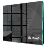 Specchio LED Quadrato | Pulsante touch | Luce bianca neutra - Reyze Serie Motivated Modello 6